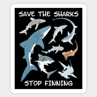 Save the Sharks - Stop Finning Sticker